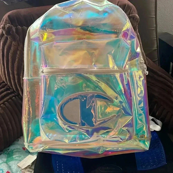 Champion Handbags - Champion supersize iridescent transparent backpack